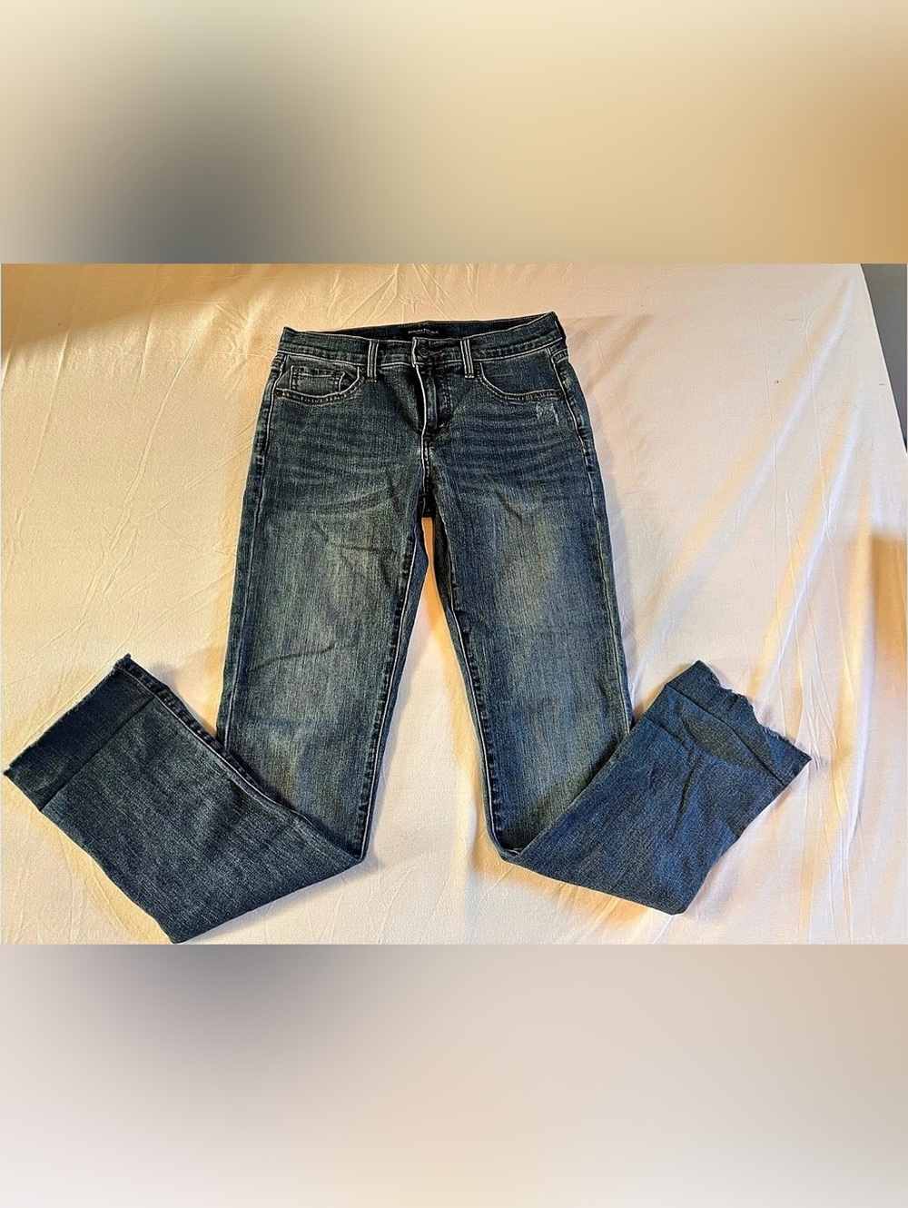 Banana Republic Girlfriend Jeans Skinny Blue Waist 26
